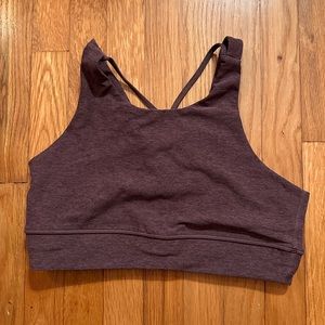 Vuori purple crop top